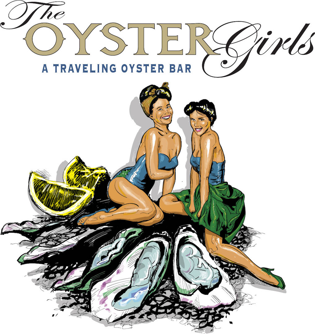 Oyster Girls T-shirt Illustration - Vector